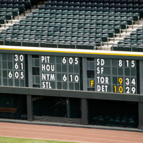 Early scoreboards and the electronic scoreboard